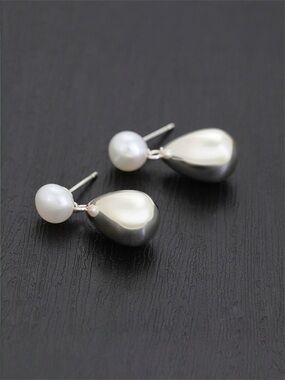 Mother’s Day 🌺 Tear 
Drop Earrings 925 Sterling Silver Mallorca Pearl Luxury